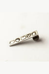 Parts of Four tablet earrings 0.6 CT, 6 rhombus plates, 34mm 1135-2-DA+DIA PPOF5